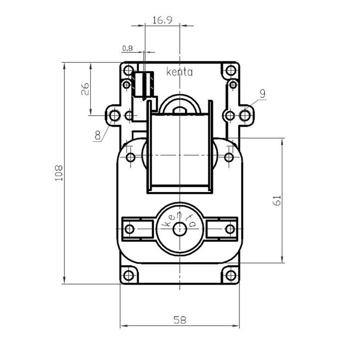 Motoreductor Kenta K9115101 2.5RPM !!Nou!!!