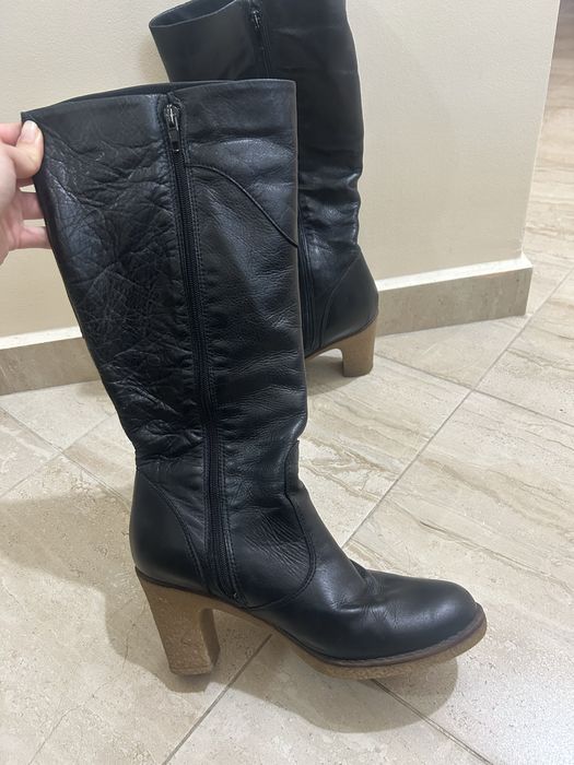 Дамски ботуши естествена кожа Esprit