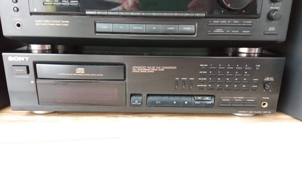 Sony receiver și cd player