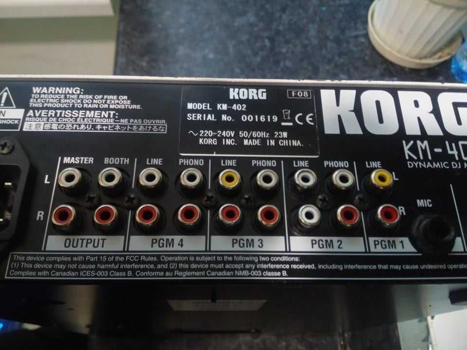 Dj Mixer KORG KM 402 and Kaoss Pad