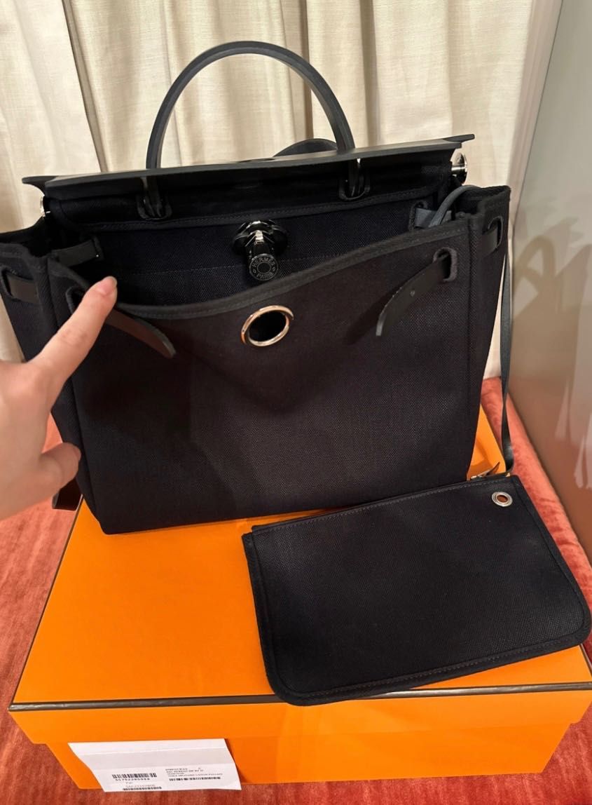 Hermes Herbag Black