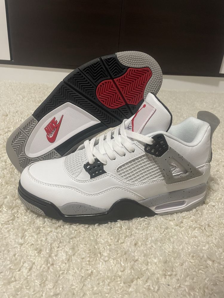 Air Jordan 4 White Cement