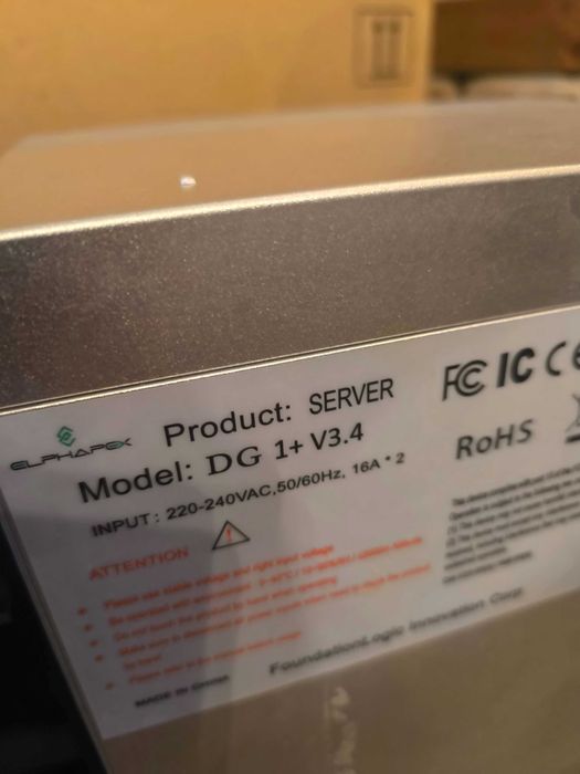 Копачка ElphaPex DG1+ Miner 14.4 GH/s DOGE LTC