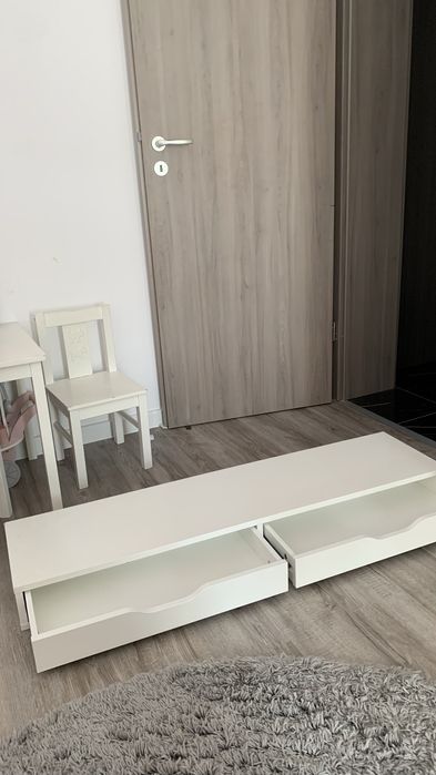 Dulap alb, cu 2 rafturi