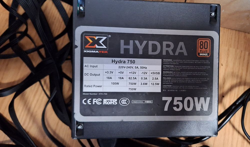Sursă Sursa Pc Xigmatek Hydra 750W 80+ Bronze
