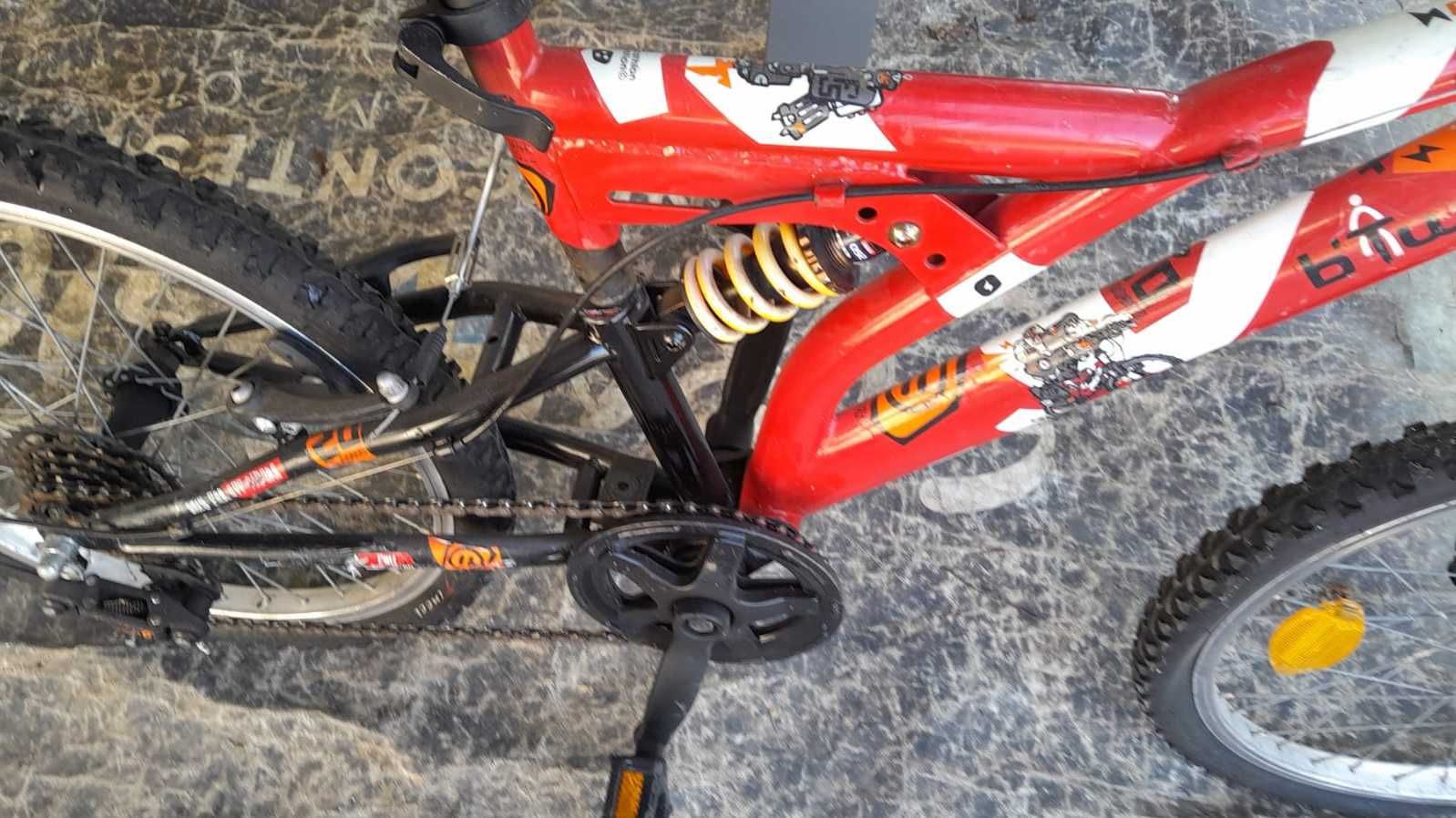 Bicicleta copii full suspension Btwin, 20 inchi ( 6-9 ani), 6 viteze