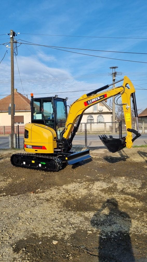 Miniexcavator Lubeck Ex391pro Nou Motor Yanmar Euro 5 Garanție 2 ani