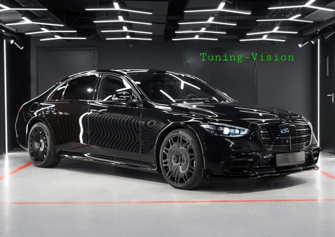 W223 AMG пакет+BRABUS пакет броня спойлер дифузьор накрайници прагове