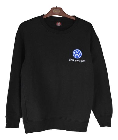 Pullover Dama Volkswagen Marimea M Neagra din Bumbac TT2