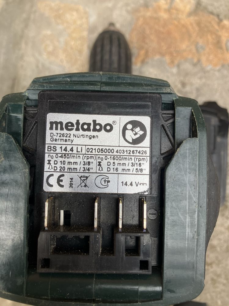Винтоверт Metabo Bs 14.4 v