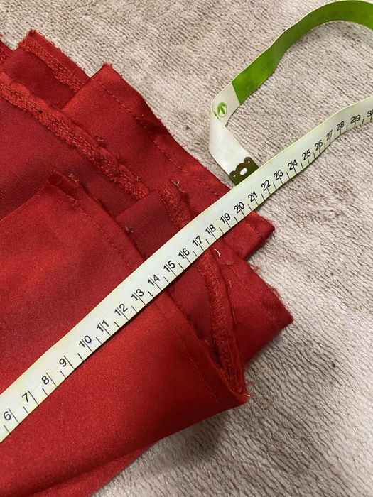 Официална червена дълга рокля р. 46