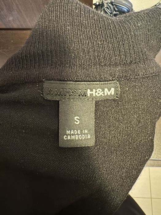 Мъжко черно поло размер S H&M