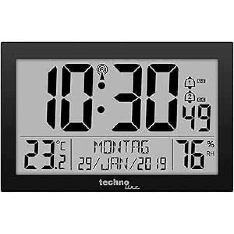 Безжичен стенен часовник с температурен дисплей Technoline WS 8016