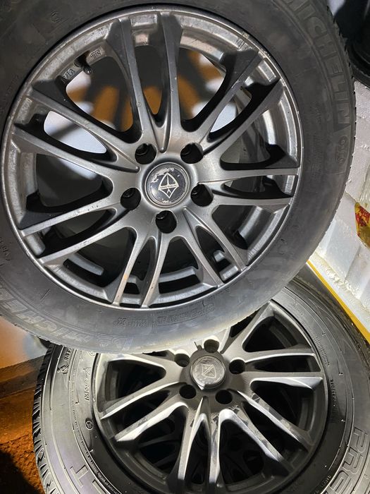 Диски титановые, легкосплавные, черный графит, r16,б/у