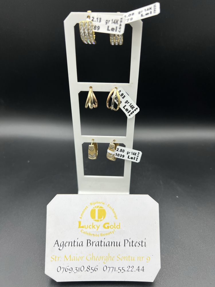 Cercei Aur 14k diverse modele