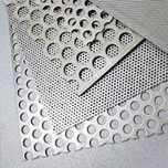 Tabla perforata de otel inox si aluminiu