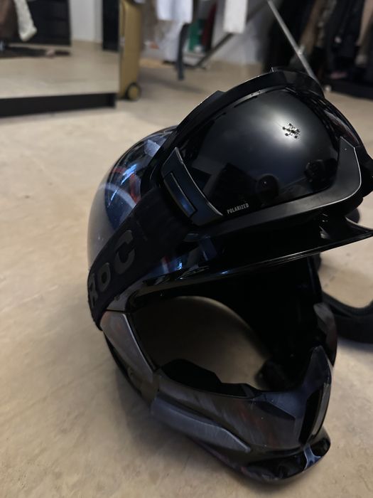 Vand casca ski Ruroc + dispozitiv apel si muzoca