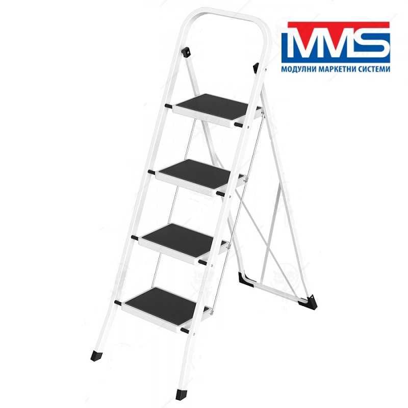 Домакинска стълба метална с широки стъпала MMS 150 КГ