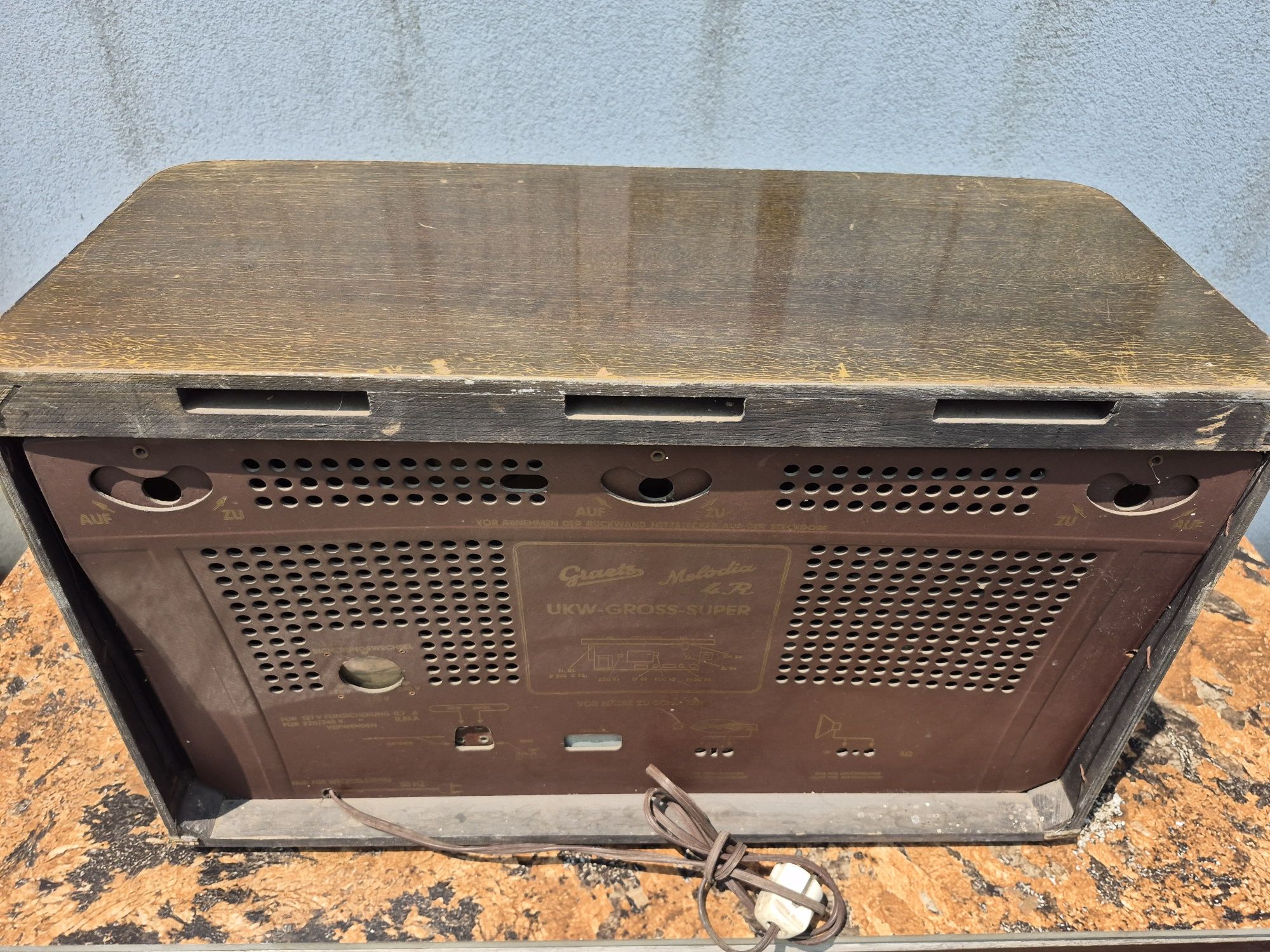 Radio cu lampi Graetz Melodia 4 R made in Germany fabricat in 1954