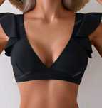 Sutien negru costum de baie