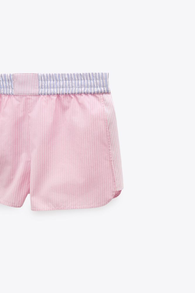 Zara летен комплект от две части в млечно розово