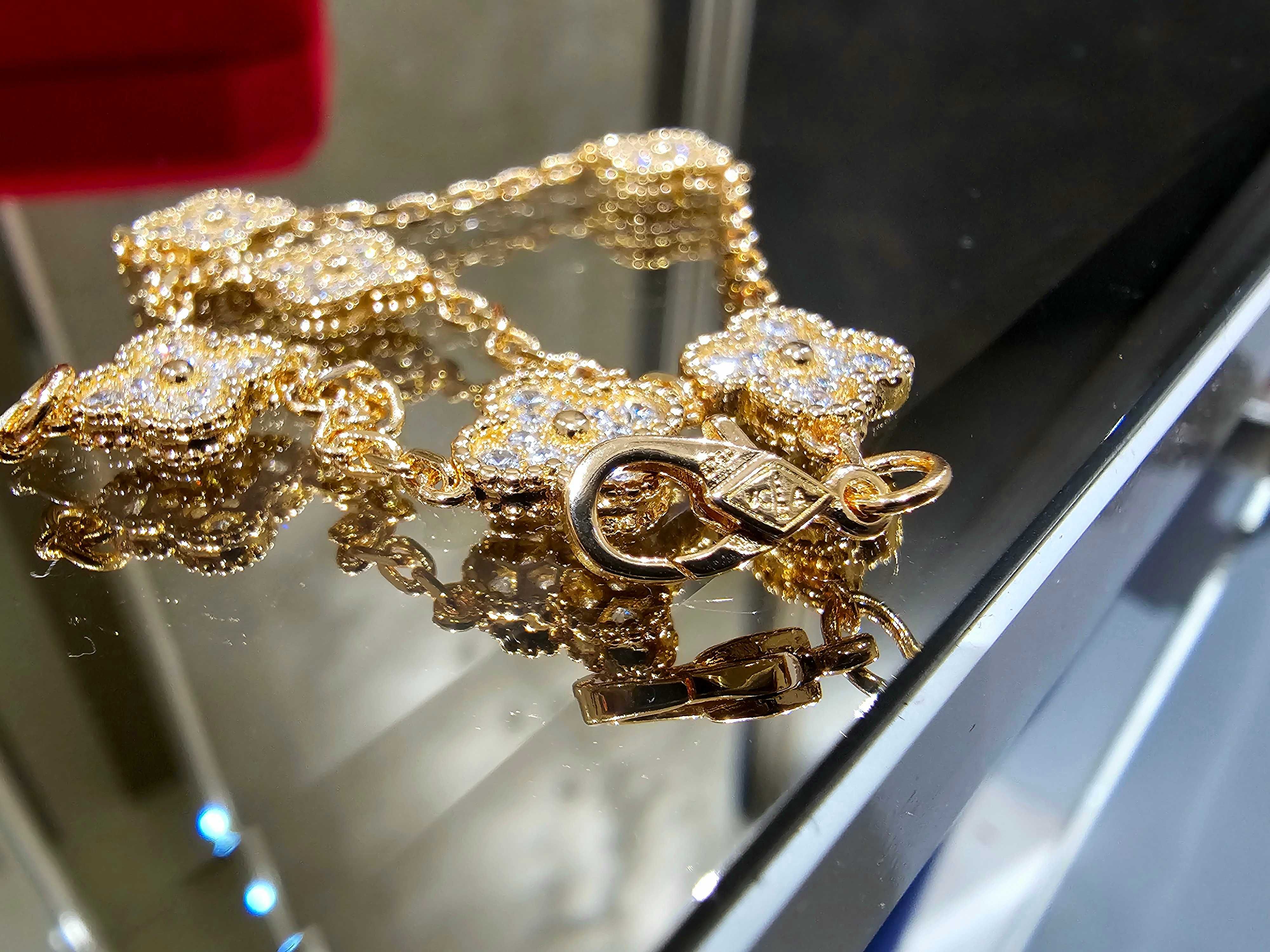 Van Cleef & Arpels VCA Rose Gold 6 Motifs Sweet Alhambra Дамска Гривна