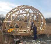 Kit ,dome,Dom geodezic din lemn, Sera,  Iglu, cupola