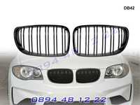 Двойни M Бъбреци Решетки BMW 1 E87 2007 до 2011 БМВ Е87 Черен Гланц