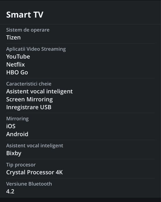 Televizor Samsung 4K