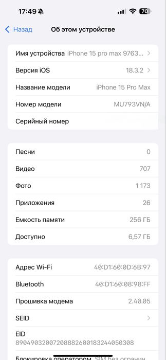 Iphone 15pro max