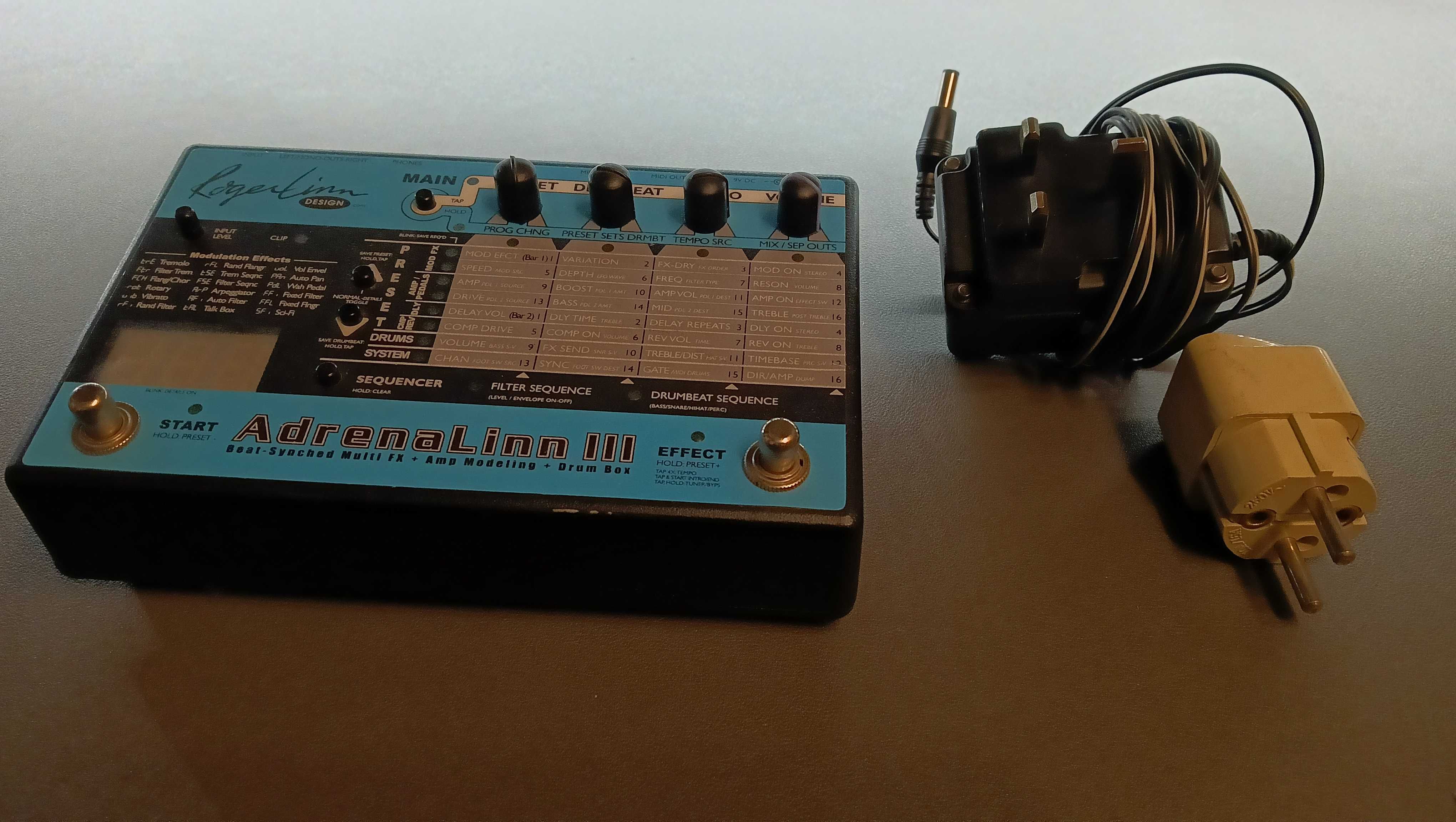 Procesor chitara Adrenalinn III - Beat-Synched Multi FX - Amp Modeling