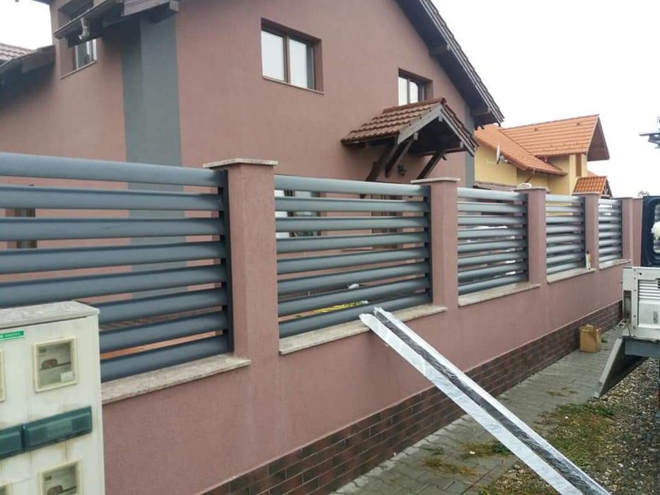 Garduri si porti din sipca metalica,panouri stil jaluzele,tabla,plasa