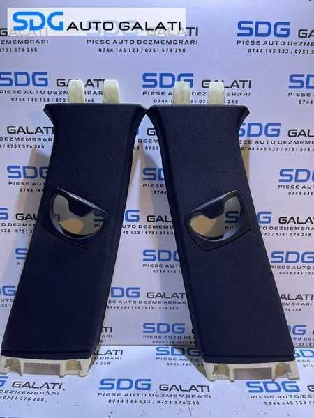 Set Plastic Plastice Capac Capace Centura Siguranta Stalp Stalpi Prag Praguri Stanga Dreapta Intre Portiere BMW Seria 3 E90 E91 2004 - 2011 Cod 7058335 7058336