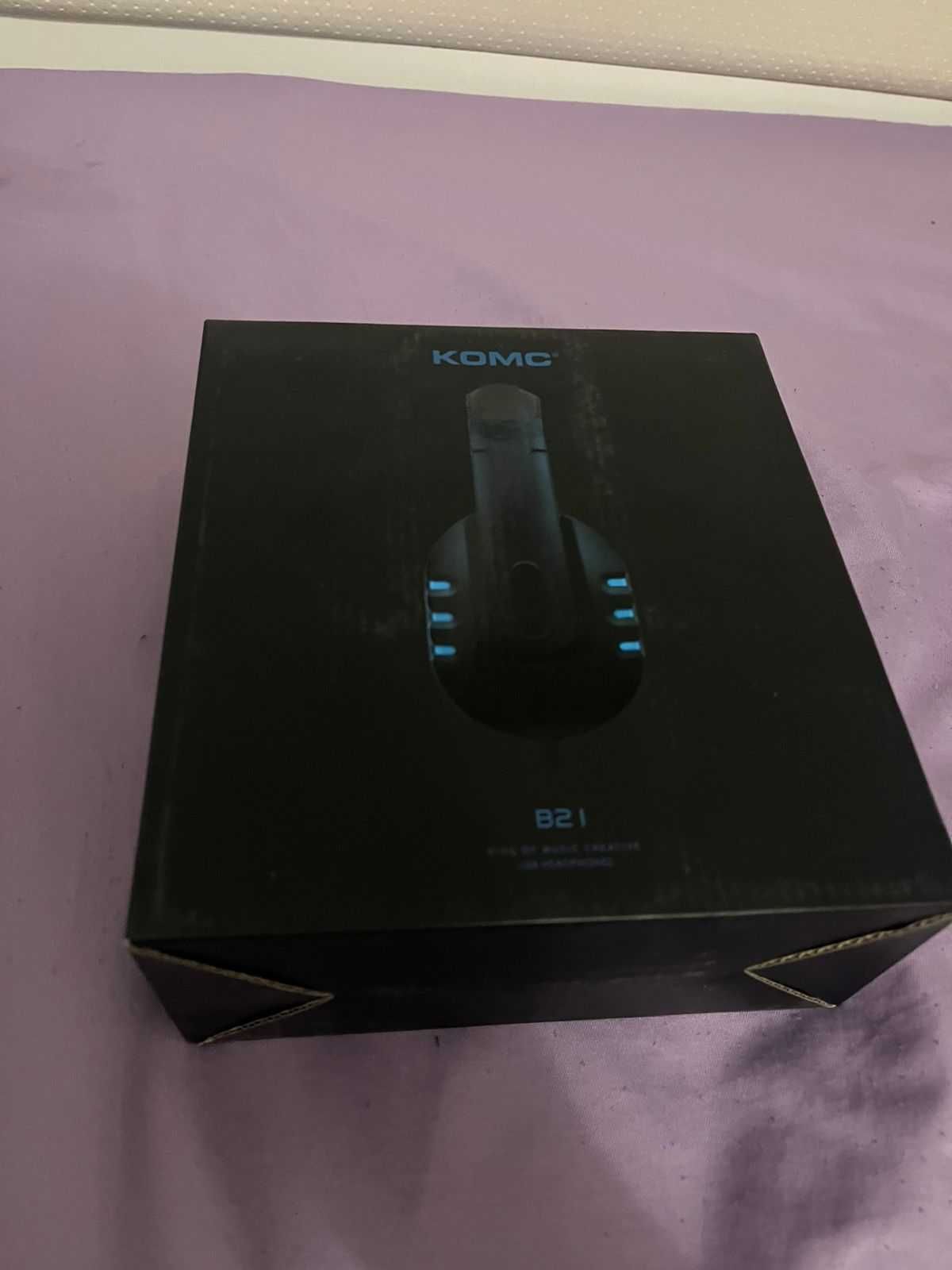 Наушники KOMC B21 USB с микрофоном, проводные