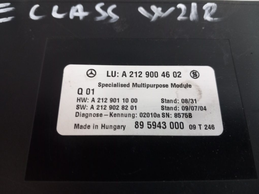 Calculator modul confort Mercedes w212