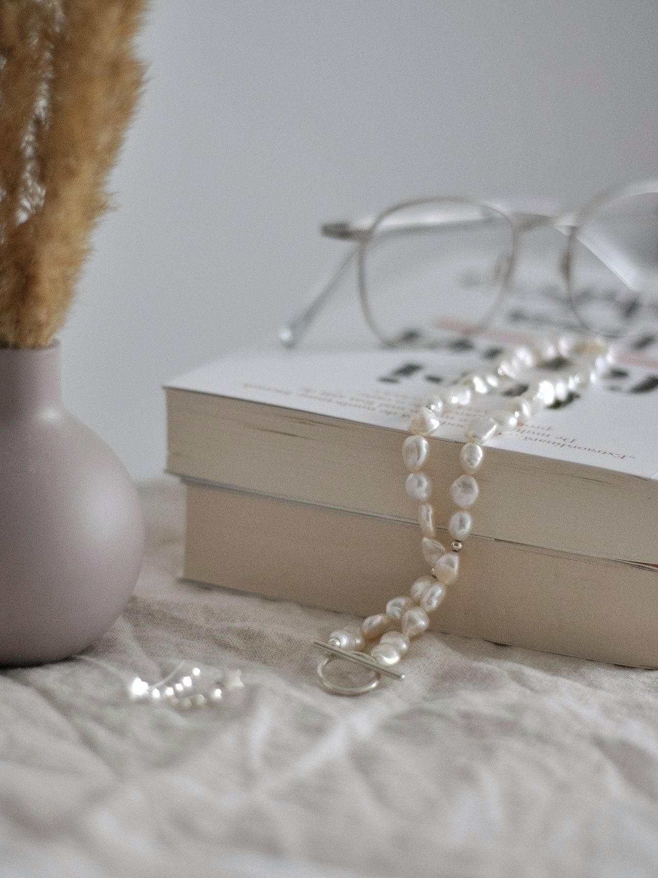 Colier din argint Indira, Silver Grace, cu perle naturale