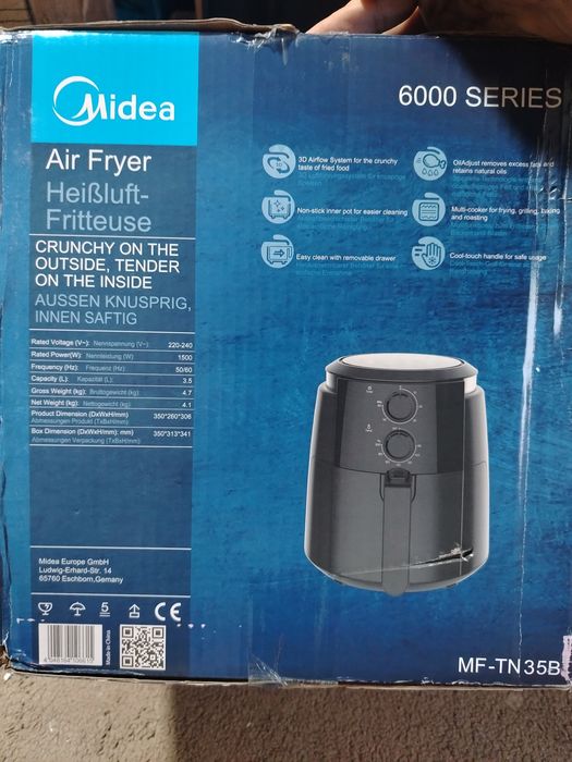 Friteuză cu aer cald Midea din seria 6000. 
Nume produs: Friteuză cu a