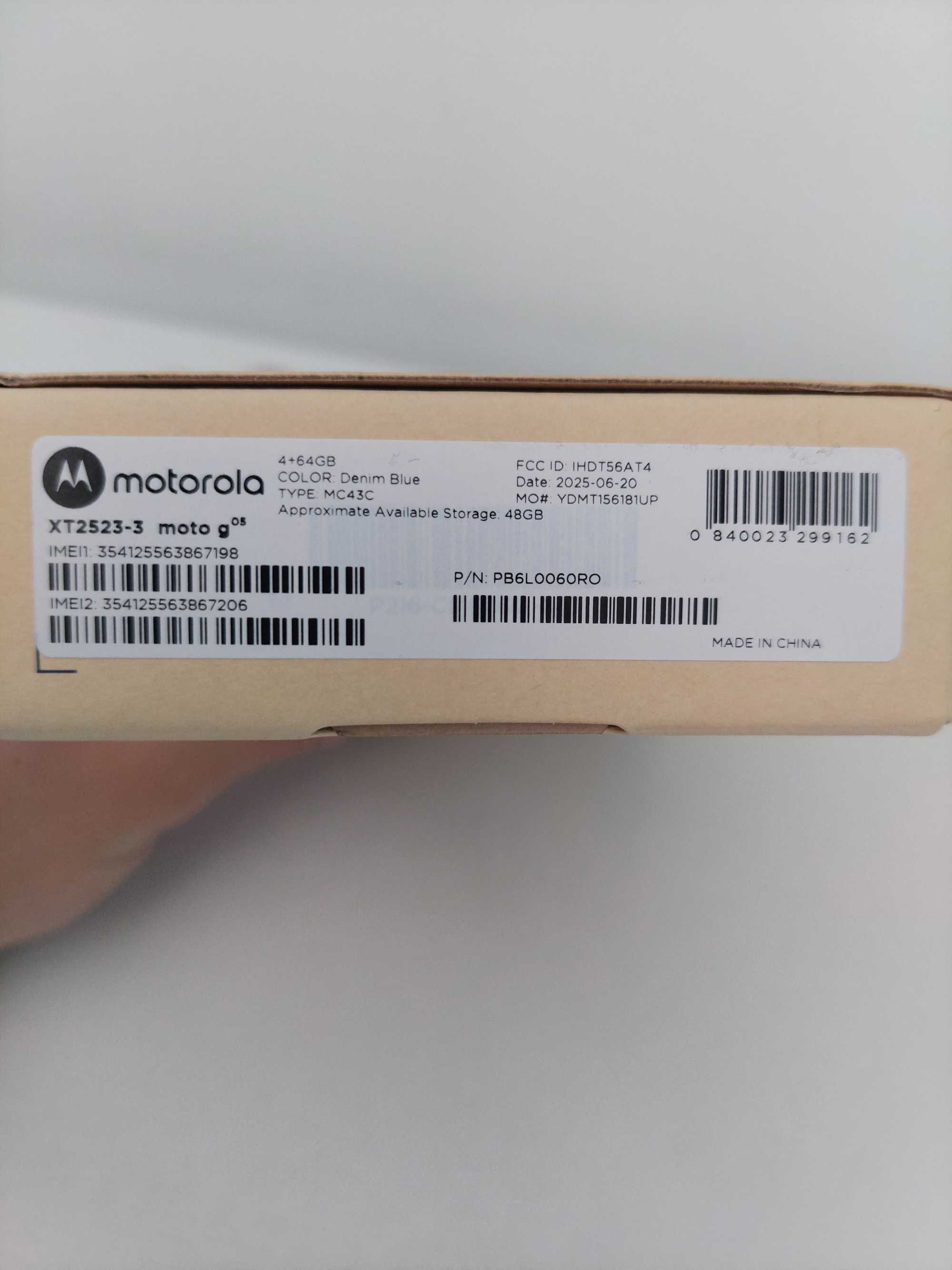 ЧИСТО НОВ! Moto g 05