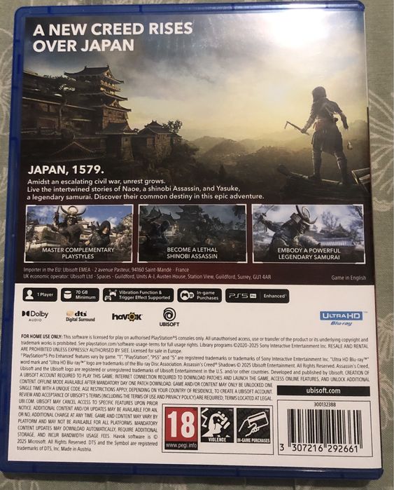 Assassin's Creed Shadows PS5