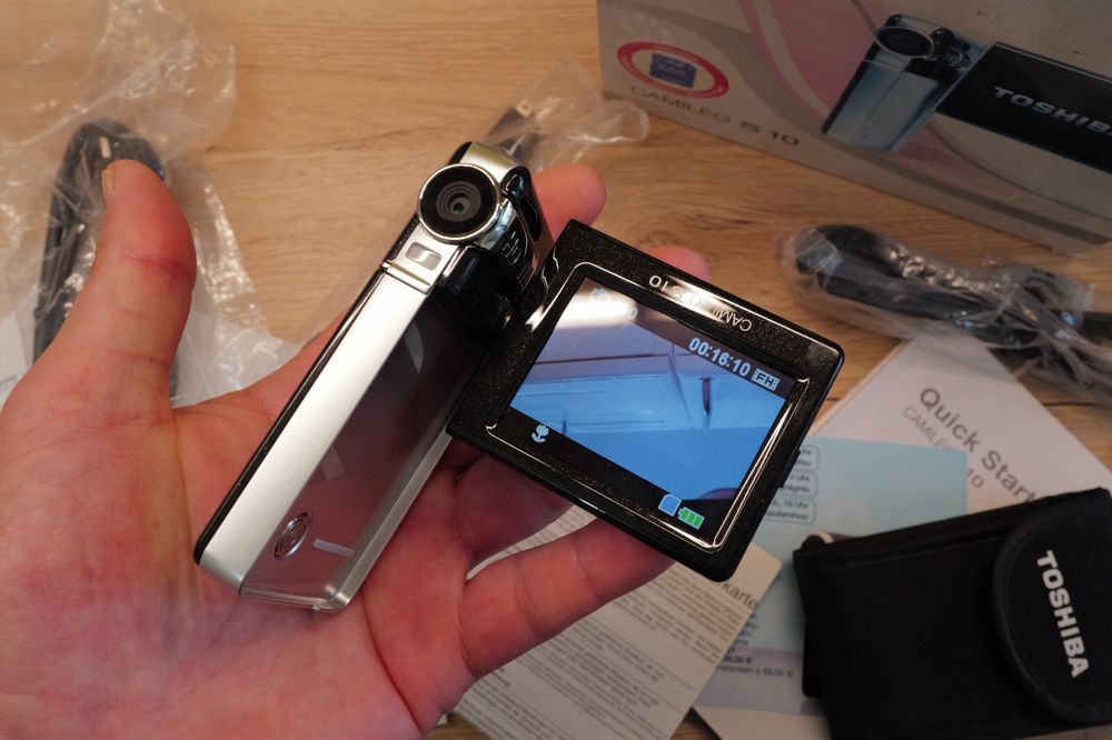 Camera Video Toshiba Camileo S10 full HD Nou USB cutie cu accesorii