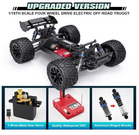 Радиоуправляема кола HAIBOXING, 4WD 1:18 RC кола