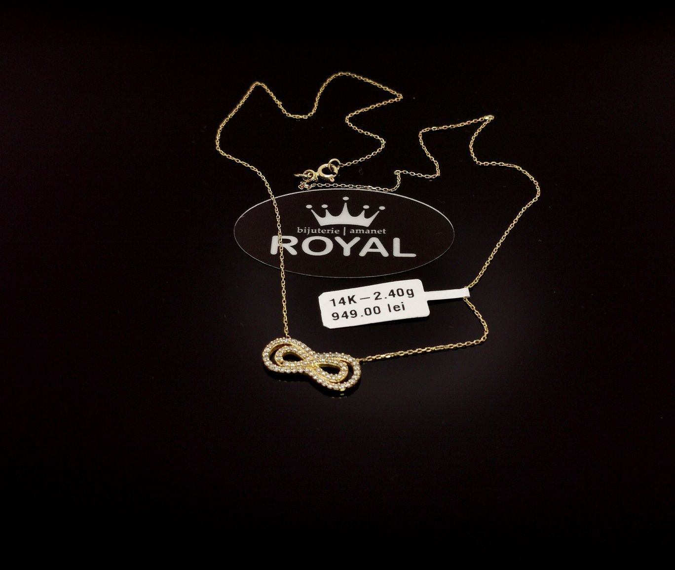 Bijuteria Royal lant din aur 14k 2.40 gr