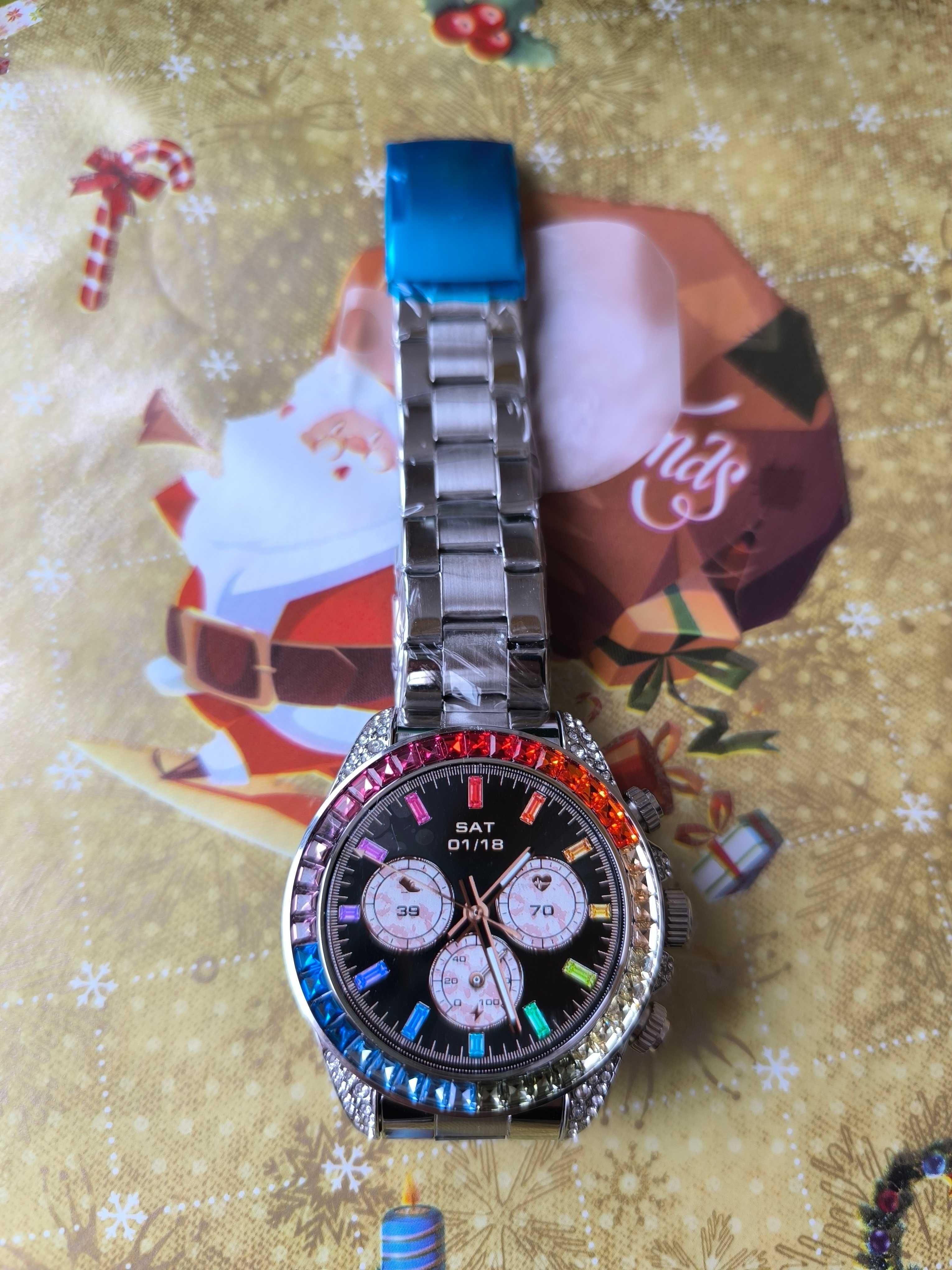 Нов  Rolex smart watch   rolex с камъни Ролекс вид смарт часовник