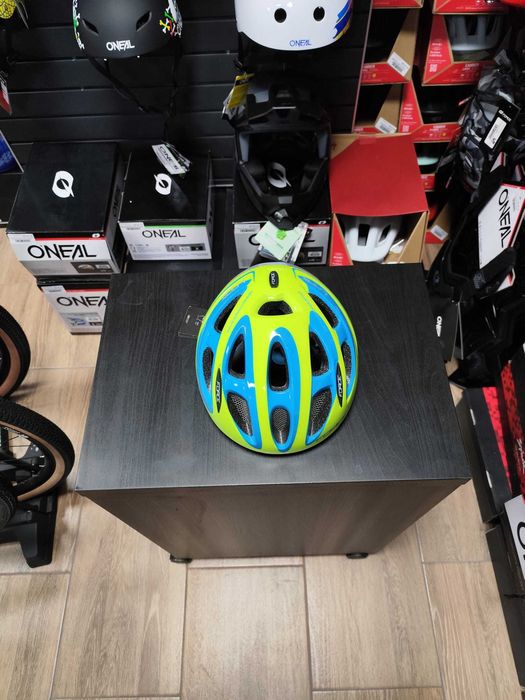 Casca Force LARK Pentru Copii FLUO/ALBASTRU M (54-58 CM)