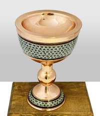 vase de cupru turcoaz de artizanat persană  nou