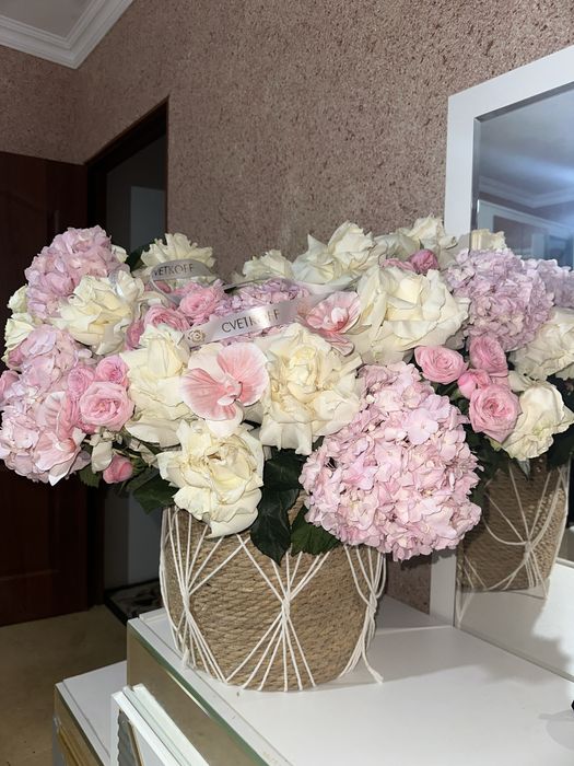 Цветы в корзине…