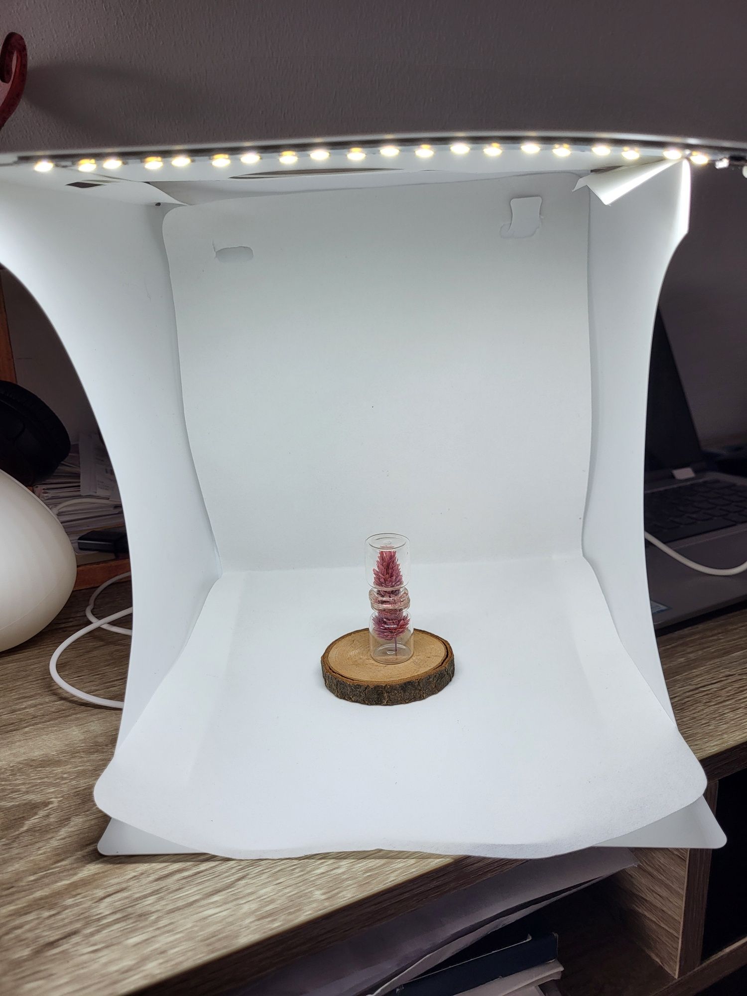 Mini studio foto cu LED