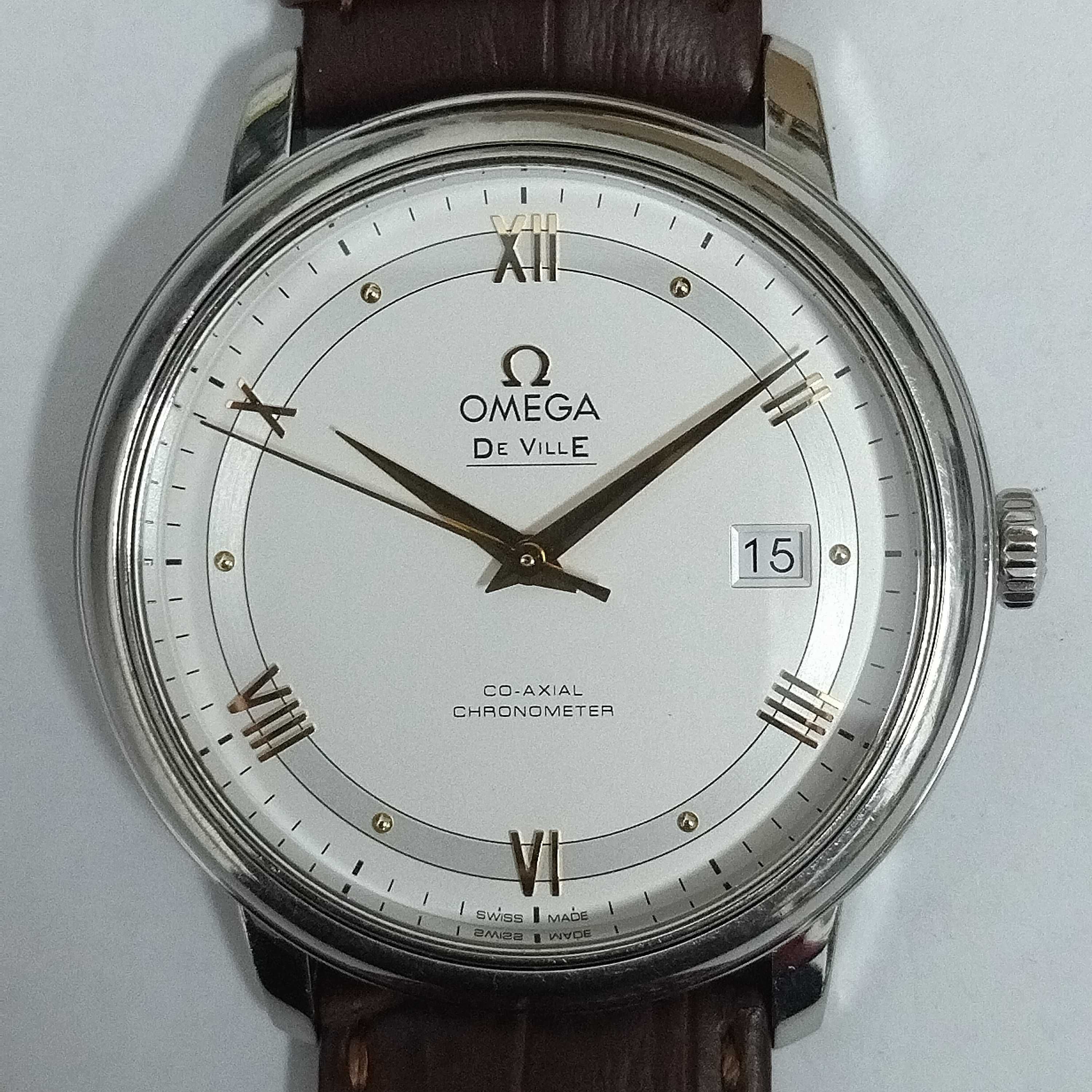 Ω OMEGA De Ville Prestige Co-Axial - оригинален, перфектен