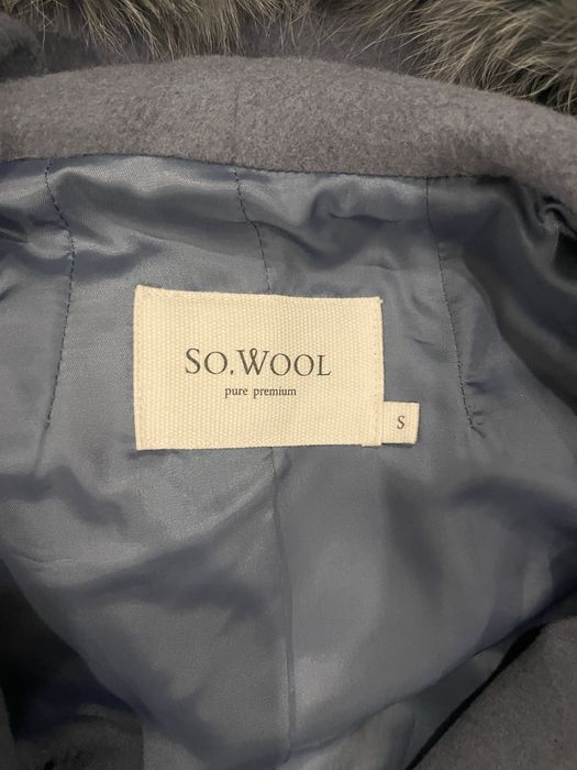 Кашемировое пальто с натуральным мехом из кашемира