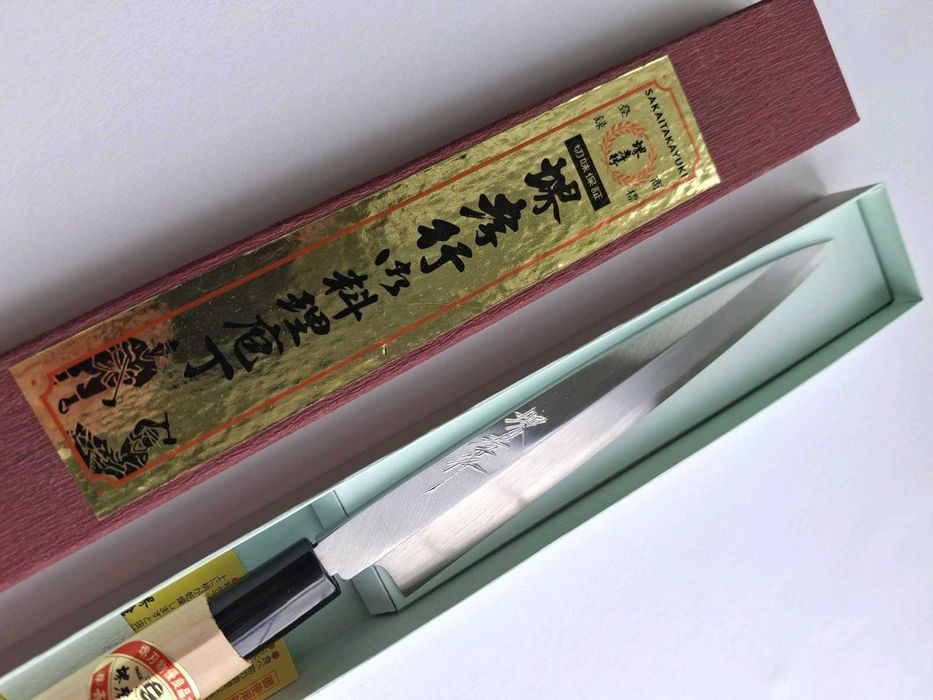 Cuțit Yanagiba Sakai Takayuki Oțel Japonez Sashimi Sushi Chef Bucatar